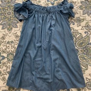 OTS chambray pocketed dress